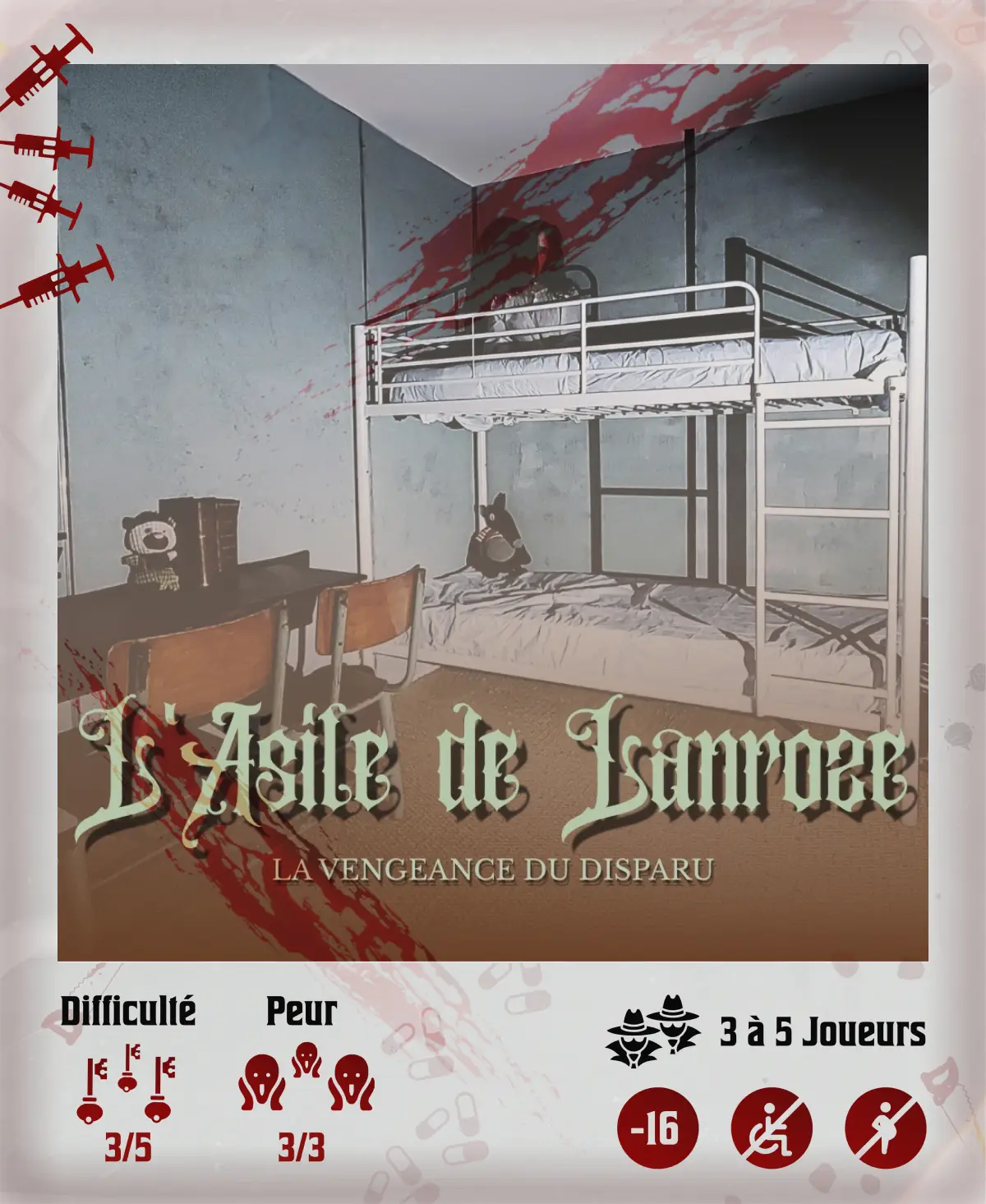 Escape game Asile abandonné terrifiant à Rennes